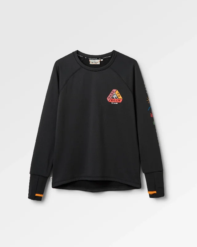 Embroidered Women T Shirt with Intricate DetailsAtlantis Recycled Base Layer LS T-Shirt - Black Embroidered Women T Shirt with Intricate DetailsAtlantis Recycled Base Layer LS T-Shirt - Black