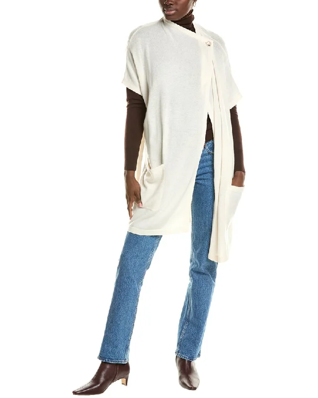 Plus Size Women's Open - Front Cardigan Style Sweater DressesBrodie Cashmere Luxe Wool & Cashmere-Blend Poncho Plus Size Women's Open - Front Cardigan Style Sweater DressesBrodie Cashmere Luxe Wool & Cashmere-Blend Poncho