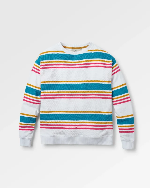 Plus Size Women T Shirt for a Comfortable and Flattering FitGraceful Textured LS Top - Multi Stripe Plus Size Women T Shirt for a Comfortable and Flattering FitGraceful Textured LS Top - Multi Stripe