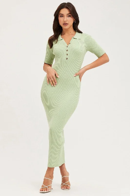 Wrap - Style Women's Lambswool Sweater Dresses in Elegant ShadesGreen Button Front Bodycon Knit Dress Wrap - Style Women's Lambswool Sweater Dresses in Elegant ShadesGreen Button Front Bodycon Knit Dress