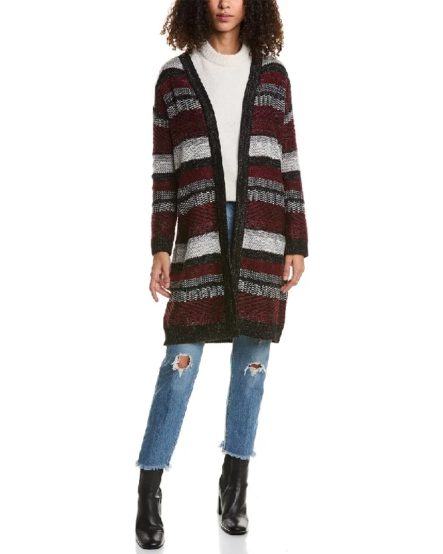 Plus Size Women's Open - Front Cardigan Style Sweater DressesJones New York Multi Stitch Lurex Cardigan Plus Size Women's Open - Front Cardigan Style Sweater DressesJones New York Multi Stitch Lurex Cardigan