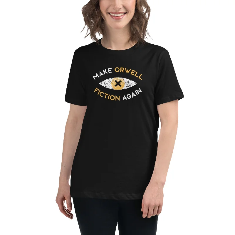 Graphic Print Women T Shirt for a Trendy StatementMake Orwell Fiction Again Recon Eye - Women's T-Shirt Graphic Print Women T Shirt for a Trendy StatementMake Orwell Fiction Again Recon Eye - Women's T-Shirt