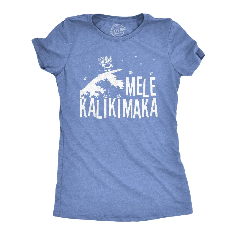 Tie - Dye Women T Shirt with a Bohemian VibeMele Kalikimaka Women's T Shirt