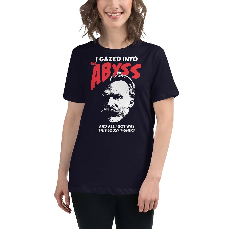 Sleeveless Women T Shirt for Summer ComfortNietzsche - I Gazed Into The Abyss - Women's T-Shirt Sleeveless Women T Shirt for Summer ComfortNietzsche - I Gazed Into The Abyss - Women's T-Shirt