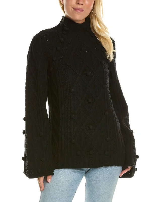 Belted Women's Cotton Blend Sweater Dresses for a Casual LookRebecca Taylor Bauble Turtleneck Wool-Blend Sweater Belted Women's Cotton Blend Sweater Dresses for a Casual LookRebecca Taylor Bauble Turtleneck Wool-Blend Sweater