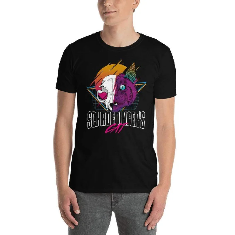 Crew Neck Women T Shirt with a Timeless DesignSchroedinger's Cat Retro - Premium T-Shirt Crew Neck Women T Shirt with a Timeless DesignSchroedinger's Cat Retro - Premium T-Shirt