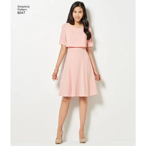 Plus Size Women's Tunic - Style Sweater Dresses with PocketsSimplicity Amazing Fit Dress S8047 Plus Size Women's Tunic - Style Sweater Dresses with PocketsSimplicity Amazing Fit Dress S8047