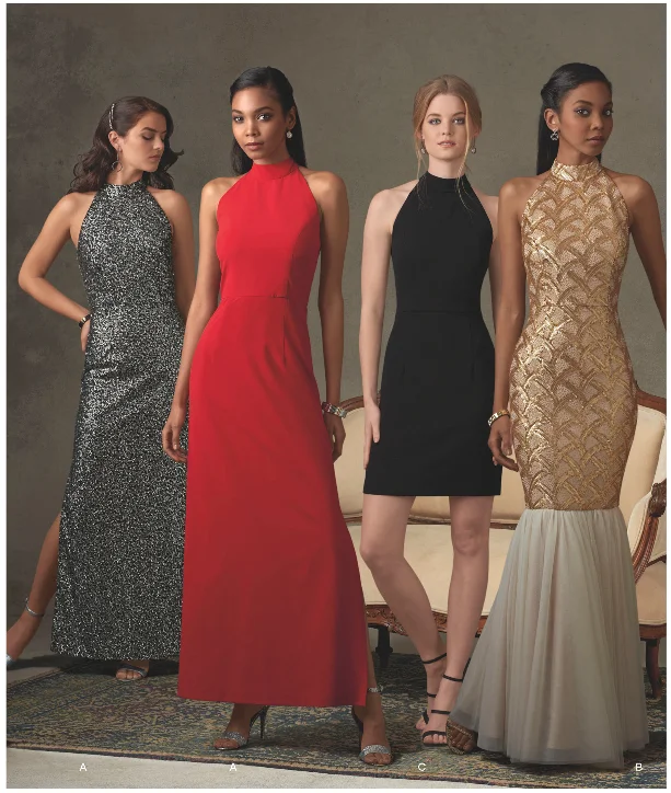 Mini - Length Women's Chunky Knit Sweater Dresses in Bold HuesSimplicity Dresses S8330 Mini - Length Women's Chunky Knit Sweater Dresses in Bold HuesSimplicity Dresses S8330