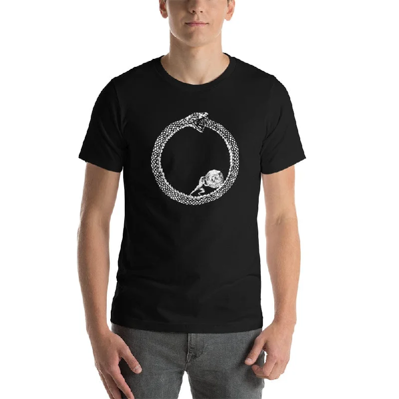 Organic Cotton Women T Shirt for Eco - Conscious WearersSisyphus in Ouroboros - Basic T-Shirt Organic Cotton Women T Shirt for Eco - Conscious WearersSisyphus in Ouroboros - Basic T-Shirt