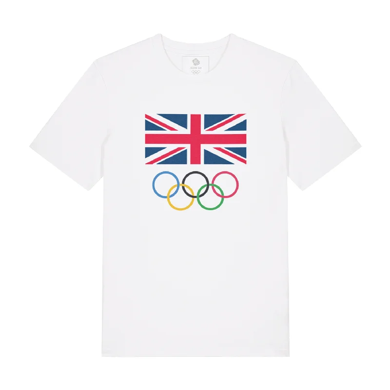 Plus Size Women T Shirt for a Comfortable and Flattering FitTeam GB Large Union White T-shirt Plus Size Women T Shirt for a Comfortable and Flattering FitTeam GB Large Union White T-shirt