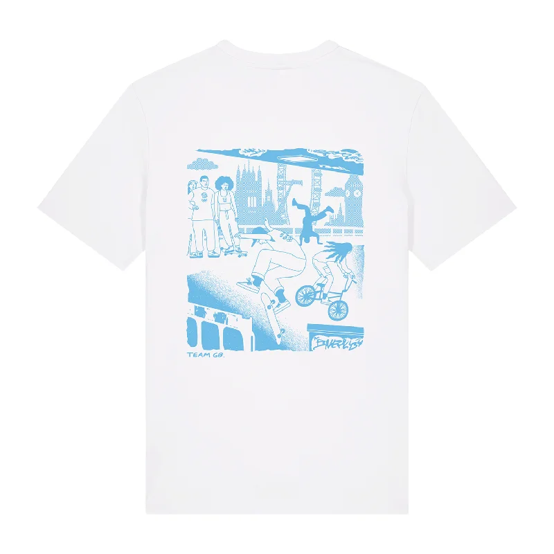 Organic Cotton Women T Shirt for Eco - Conscious WearersTeam GB Southbank White T-shirt Organic Cotton Women T Shirt for Eco - Conscious WearersTeam GB Southbank White T-shirt