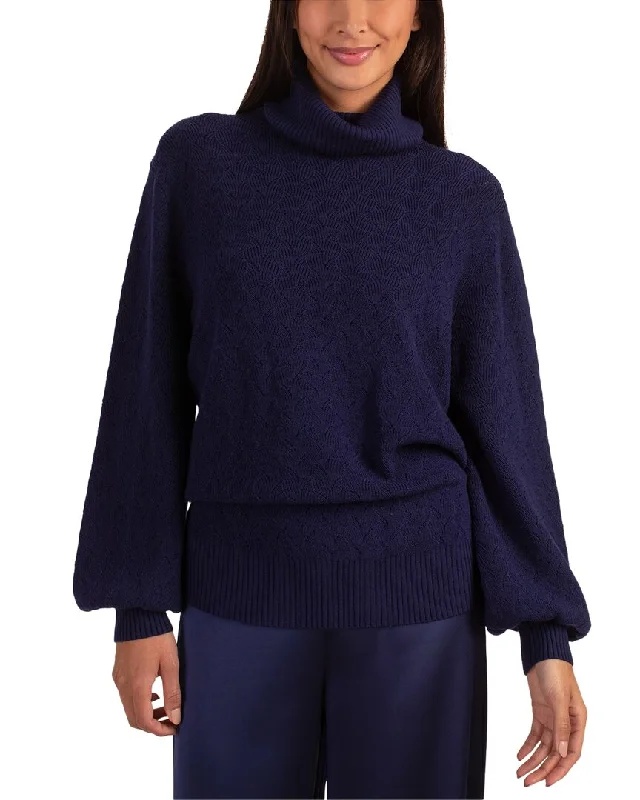 Cowl Neck Women's Cashmere Blend Sweater Dresses for WinterTrina Turk Rosalind Wool Pullover Cowl Neck Women's Cashmere Blend Sweater Dresses for WinterTrina Turk Rosalind Wool Pullover
