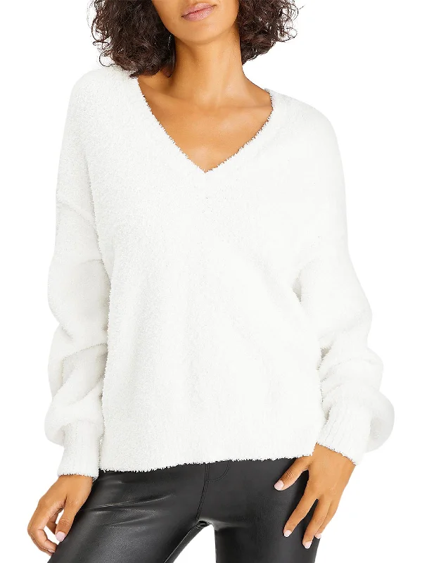 Belted Women's Cotton Blend Sweater Dresses for a Casual LookWomens Chenille Pullover V-Neck Sweater Belted Women's Cotton Blend Sweater Dresses for a Casual LookWomens Chenille Pullover V-Neck Sweater
