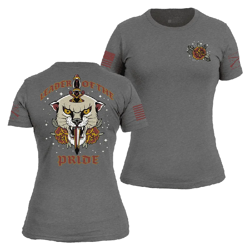 Sheer Women T Shirt for a Stylish and Alluring LookWomen's Leader Of The Pride Slim Fit T-Shirt - Dark Heather Gray Sheer Women T Shirt for a Stylish and Alluring LookWomen's Leader Of The Pride Slim Fit T-Shirt - Dark Heather Gray