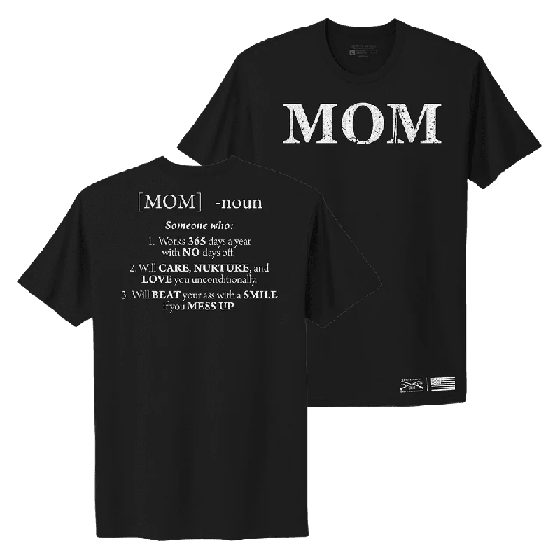 Ringer T Shirt Women with Retro - Inspired StripesWomen's Mom Defined Boyfriend Fit T-Shirt - Black Ringer T Shirt Women with Retro - Inspired StripesWomen's Mom Defined Boyfriend Fit T-Shirt - Black