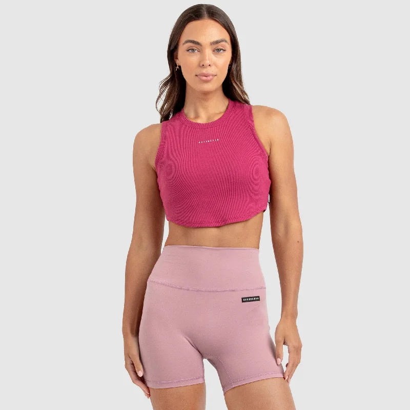 Pocketed Women T Shirt for Added FunctionalityWomens Scoop Tank - Deep Rose