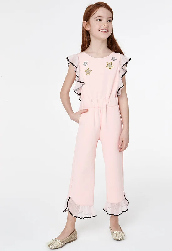 Floral print women jumpsuits for spring garden partiesBow Back Jumpsuit