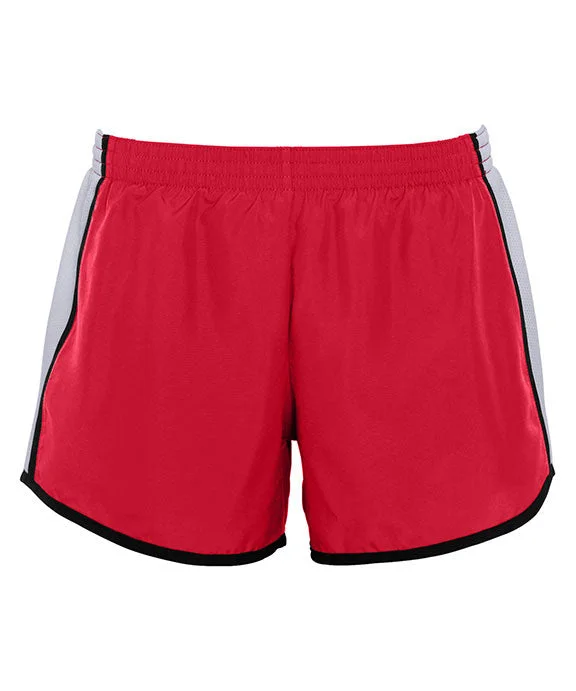 Women's oversized cropped hoodie with drawstrings for a trendy look1265 - Augusta Sportswear Ladies Pulse Team Shorts | Red/White/Black Women's oversized cropped hoodie with drawstrings for a trendy look1265 - Augusta Sportswear Ladies Pulse Team Shorts | Red/White/Black
