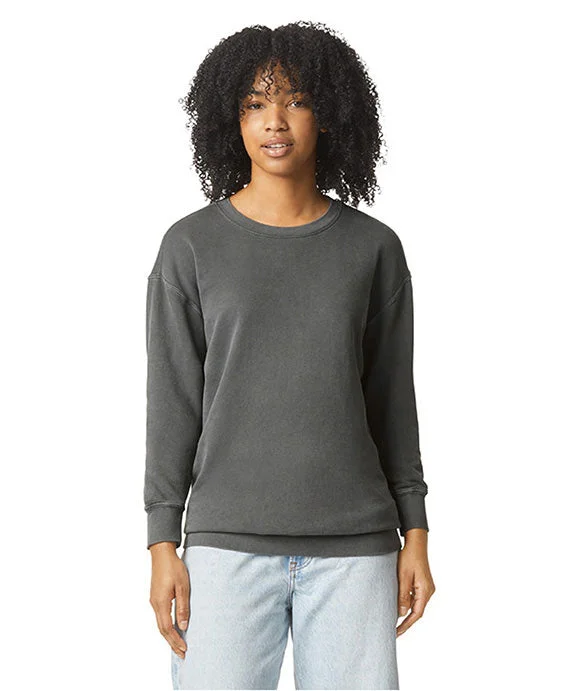 Women's cropped sweatshirt with a lace - trimmed hem for a romantic look1466CC - Comfort Colors Unisex Lighweight Cotton Crewneck Sweatshirt | Pepper Women's cropped sweatshirt with a lace - trimmed hem for a romantic look1466CC - Comfort Colors Unisex Lighweight Cotton Crewneck Sweatshirt | Pepper