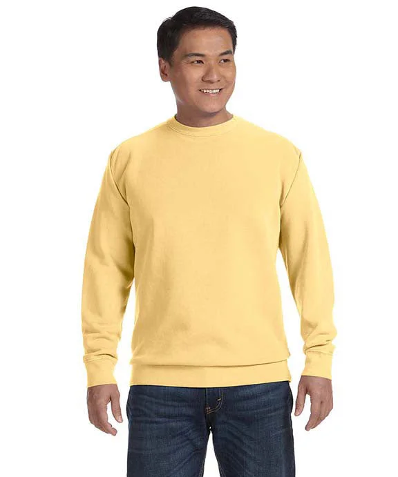 Women's mock - neck sweatshirt made of moisture - wicking material for fitness use1566 - Comfort Colors Adult Crewneck Sweatshirt | Butter Women's mock - neck sweatshirt made of moisture - wicking material for fitness use1566 - Comfort Colors Adult Crewneck Sweatshirt | Butter