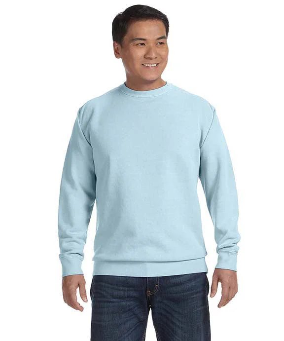 Women's tie - front hoodie in a lightweight fabric for summer layering1566 - Comfort Colors Adult Crewneck Sweatshirt | Chambray Women's tie - front hoodie in a lightweight fabric for summer layering1566 - Comfort Colors Adult Crewneck Sweatshirt | Chambray