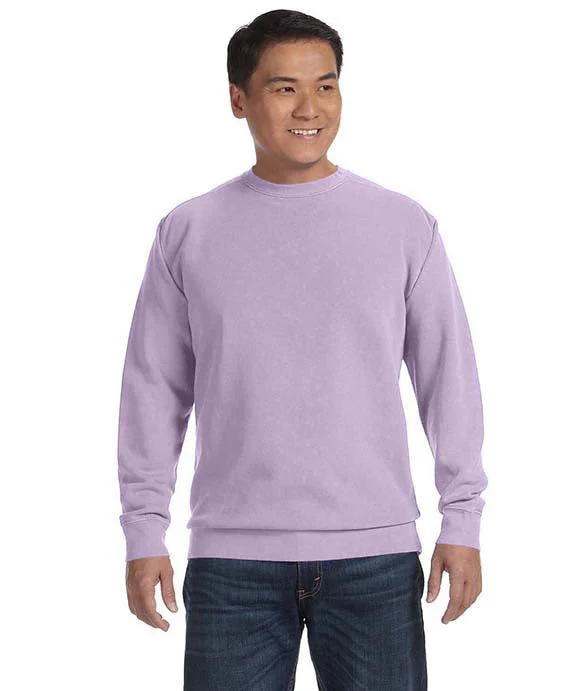 Women's zip - up sweatshirt in pastel blue for a soft and stylish outfit1566 - Comfort Colors Adult Crewneck Sweatshirt | Orchid Women's zip - up sweatshirt in pastel blue for a soft and stylish outfit1566 - Comfort Colors Adult Crewneck Sweatshirt | Orchid