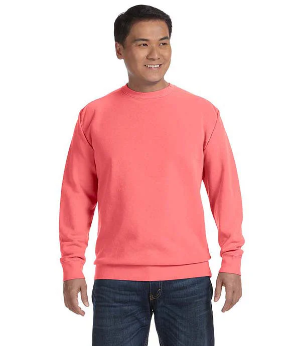 Women's crew - neck sweatshirt in a heather gray shade for a classic and versatile option1566 - Comfort Colors Adult Crewneck Sweatshirt | Watermelon Women's crew - neck sweatshirt in a heather gray shade for a classic and versatile option1566 - Comfort Colors Adult Crewneck Sweatshirt | Watermelon