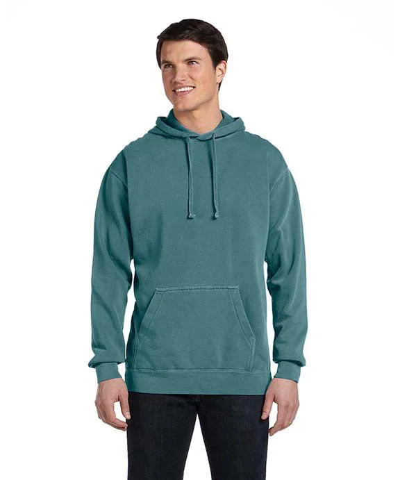 Women's quarter - zip sweatshirt made of organic cotton for eco - conscious fashion1567 - Comfort Colors Adult Hooded Sweatshirt | Blue Spruce Women's quarter - zip sweatshirt made of organic cotton for eco - conscious fashion1567 - Comfort Colors Adult Hooded Sweatshirt | Blue Spruce