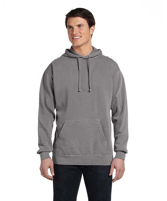 Women's fleece - lined hoodie with thumbholes for warmth in winter1567 - Comfort Colors Adult Hooded Sweatshirt | Grey Women's fleece - lined hoodie with thumbholes for warmth in winter1567 - Comfort Colors Adult Hooded Sweatshirt | Grey