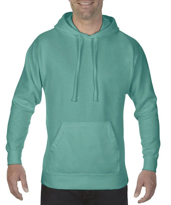 Women's oversized cropped hoodie with drawstrings for a trendy look1567 - Comfort Colors Adult Hooded Sweatshirt | Seafoam Women's oversized cropped hoodie with drawstrings for a trendy look1567 - Comfort Colors Adult Hooded Sweatshirt | Seafoam