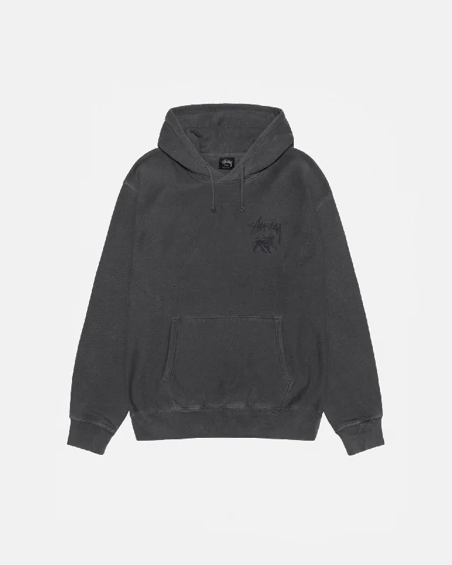Women's fleece - lined hoodie with thumbholes for warmth in winterRASTA LION HOODIE PIGMENT DYED Women's fleece - lined hoodie with thumbholes for warmth in winterRASTA LION HOODIE PIGMENT DYED