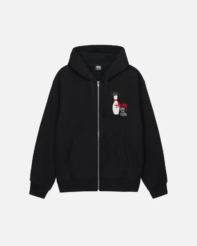 Women's graphic - printed sweatshirt featuring floral patterns for a feminine touchKINGPIN ZIP HOODIE Women's graphic - printed sweatshirt featuring floral patterns for a feminine touchKINGPIN ZIP HOODIE