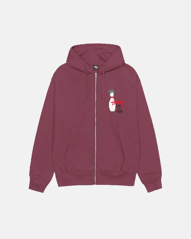 Women's tie - front hoodie in a lightweight fabric for summer layeringKINGPIN ZIP HOODIE Women's tie - front hoodie in a lightweight fabric for summer layeringKINGPIN ZIP HOODIE