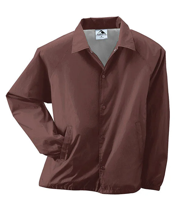 Women's long - sleeve cropped sweatshirt with ribbed cuffs for a snug fit3100 - Augusta Sportswear Unisex Nylon Coach's Jacket | Brown Women's long - sleeve cropped sweatshirt with ribbed cuffs for a snug fit3100 - Augusta Sportswear Unisex Nylon Coach's Jacket | Brown