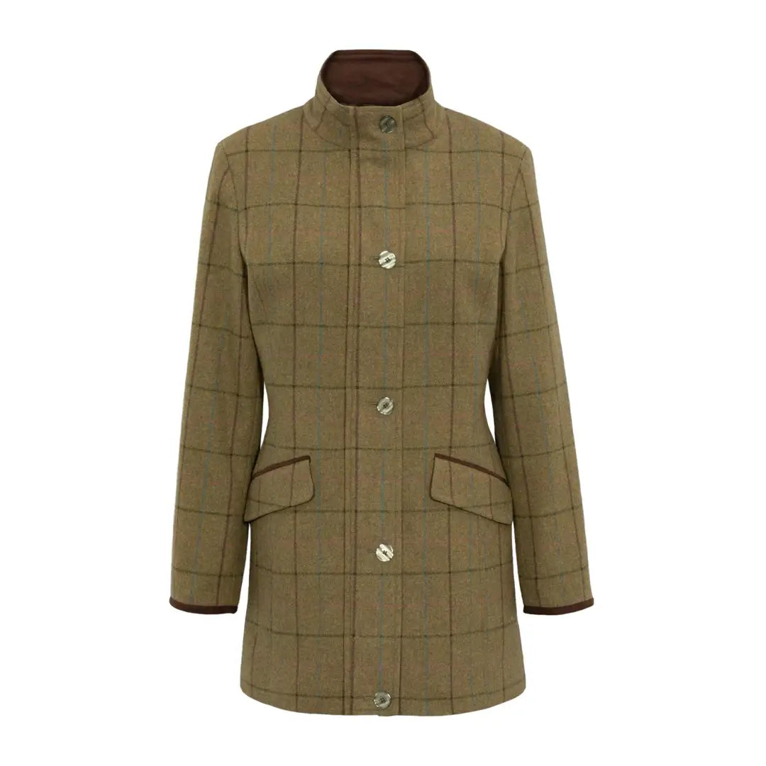 Women's long - length wool blend jackets for a warm and stylish winter lookAlan Paine Combrook Ladies Tweed Field Jacket Women's long - length wool blend jackets for a warm and stylish winter lookAlan Paine Combrook Ladies Tweed Field Jacket