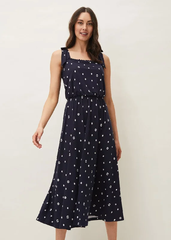 Wrap - Style Women Dress with Adjustable Fit for All Body TypesAllanna Floral Midi Dress Wrap - Style Women Dress with Adjustable Fit for All Body TypesAllanna Floral Midi Dress