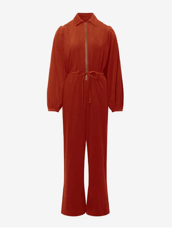 Satin women jumpsuits for a luxurious and elegant feelAmrita Womens' Organic Cotton Jumpsuit | Terracotta Satin women jumpsuits for a luxurious and elegant feelAmrita Womens' Organic Cotton Jumpsuit | Terracotta