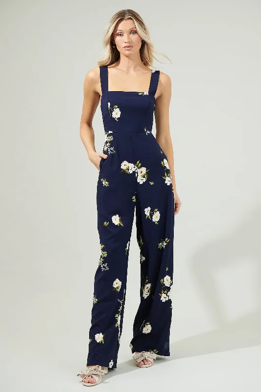 Women jumpsuits with mesh panels for a sexy and trendy appearanceArlene Floral Smocked Jumpsuit Women jumpsuits with mesh panels for a sexy and trendy appearanceArlene Floral Smocked Jumpsuit