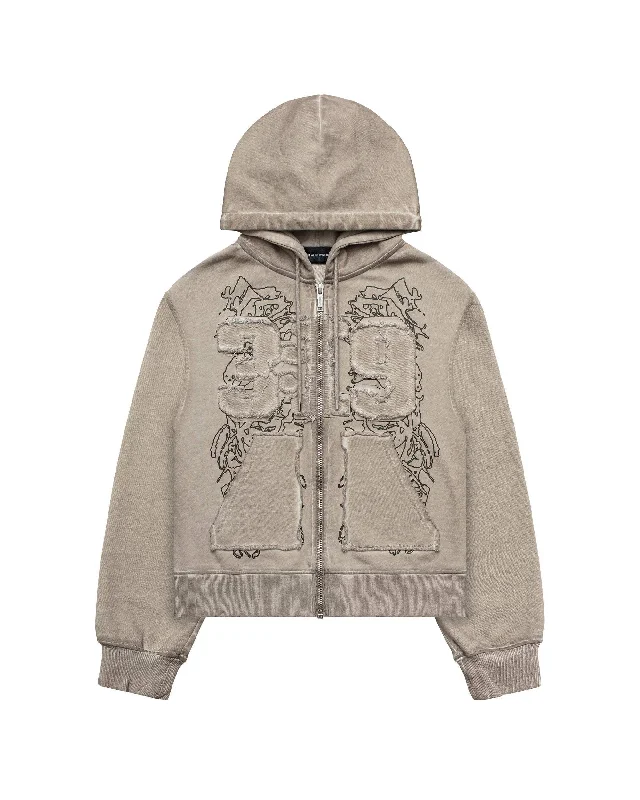 Women's crew - neck sweatshirt in a heather gray shade for a classic and versatile optionBeige 3:19 Hoodie Women's crew - neck sweatshirt in a heather gray shade for a classic and versatile optionBeige 3:19 Hoodie