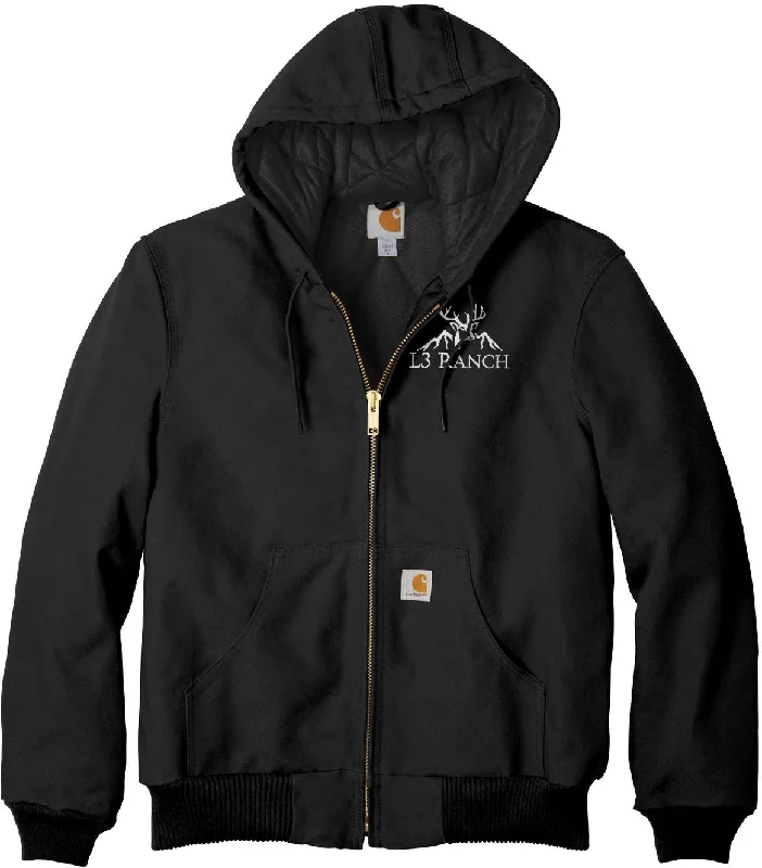 Women's cropped leather jackets with a fringe detail for a western - inspired outfitCarhartt Tall Quilted-Flannel-Lined Duck Active Jac Women's cropped leather jackets with a fringe detail for a western - inspired outfitCarhartt Tall Quilted-Flannel-Lined Duck Active Jac