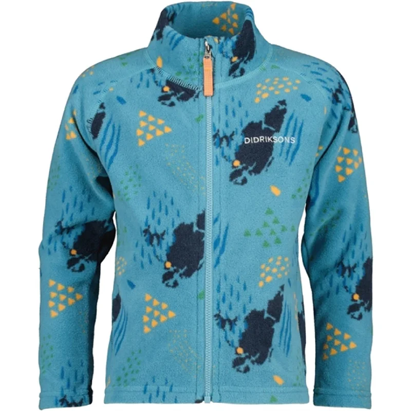 Women's windbreaker jackets with adjustable hoods for windy daysDidriksons Monte Grundsund Blue Fleece Jacket Women's windbreaker jackets with adjustable hoods for windy daysDidriksons Monte Grundsund Blue Fleece Jacket