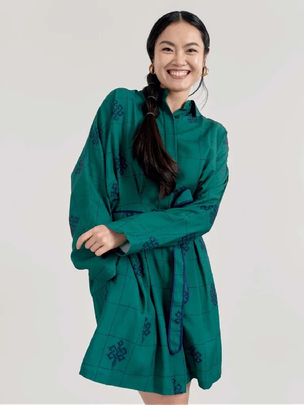 Women jumpsuits with an empire waist for a figure - enhancing lookSeba Women's TENCEL™ Eternal Knot Dress | Green Women jumpsuits with an empire waist for a figure - enhancing lookSeba Women's TENCEL™ Eternal Knot Dress | Green