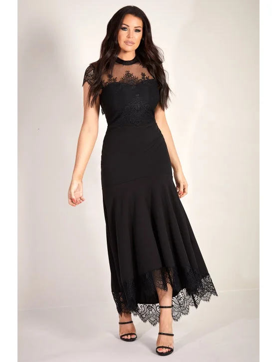 Strapless Women Dress with a Built - in Bra for Comfort and SupportGizelle Black Fish Tail Dress Strapless Women Dress with a Built - in Bra for Comfort and SupportGizelle Black Fish Tail Dress