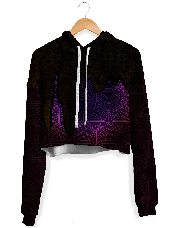 Women's pullover hoodie with a side slit for a modern and relaxed fitHallucinations Wild Honey Fleece Crop Hoodie Women's pullover hoodie with a side slit for a modern and relaxed fitHallucinations Wild Honey Fleece Crop Hoodie