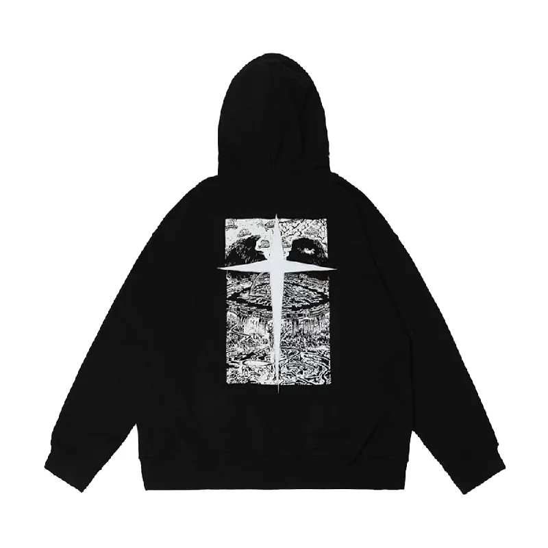 Women's color - block hoodie combining bold hues for a fashion - forward statementPast Future | High Street Trend Greece Map Hoodie Women's color - block hoodie combining bold hues for a fashion - forward statementPast Future | High Street Trend Greece Map Hoodie