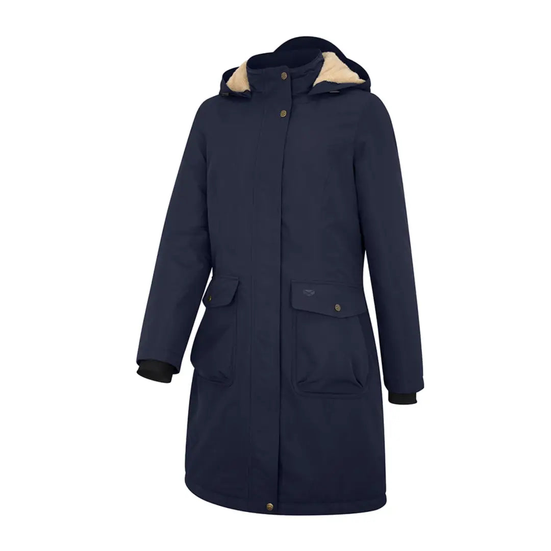 Women's shearling - lined suede jackets for ultimate warmth and luxuryHoggs of Fife Walker Ladies Long Coat Navy Women's shearling - lined suede jackets for ultimate warmth and luxuryHoggs of Fife Walker Ladies Long Coat Navy