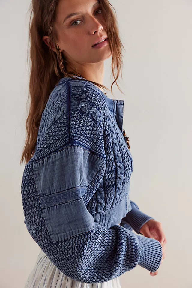 Women's faux fur - trimmed denim jackets for a trendy and cozy styleIndigo Heritage Cardi Women's faux fur - trimmed denim jackets for a trendy and cozy styleIndigo Heritage Cardi