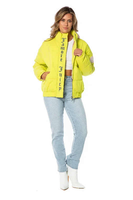 Women's hoodie with a detachable hood for customizable stylingMonogram Puffer Jacket