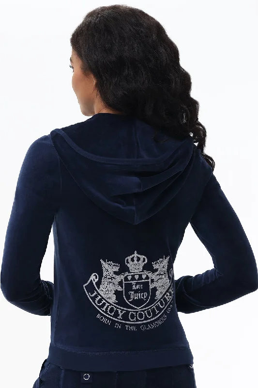 Women's zip - front sweatshirt with contrast stitching for a sporty aestheticScottie Cotton Velour Hoodie Women's zip - front sweatshirt with contrast stitching for a sporty aestheticScottie Cotton Velour Hoodie