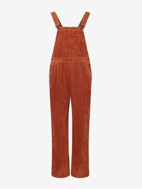 Women jumpsuits with tassel trims for a playful and fashionable touchLeni Women's Organic Cotton Corduroy Dungaree | Ginger Women jumpsuits with tassel trims for a playful and fashionable touchLeni Women's Organic Cotton Corduroy Dungaree | Ginger